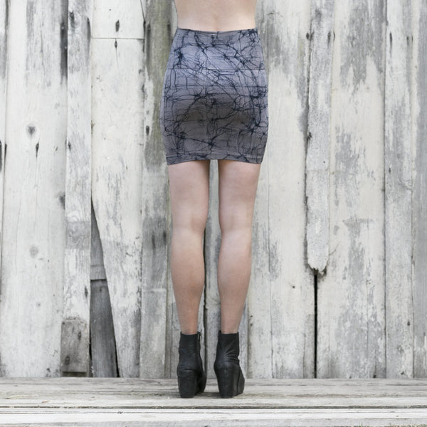 Bamboo mini skirt - SATI CREATION - Skirt - bamboo clothing - bamboo skirt - Black mini skirt