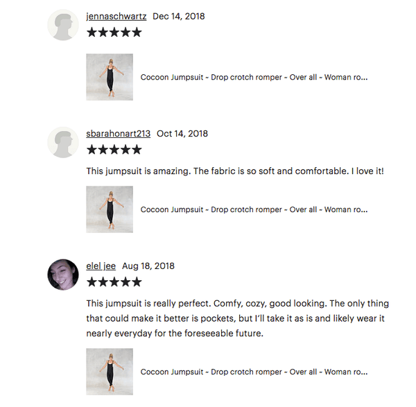 Customer's reviews of Cocoon jumpsuit - Batik - SATI CREATION - Jumpsuit - Bamboo - bamboo clothing - dance