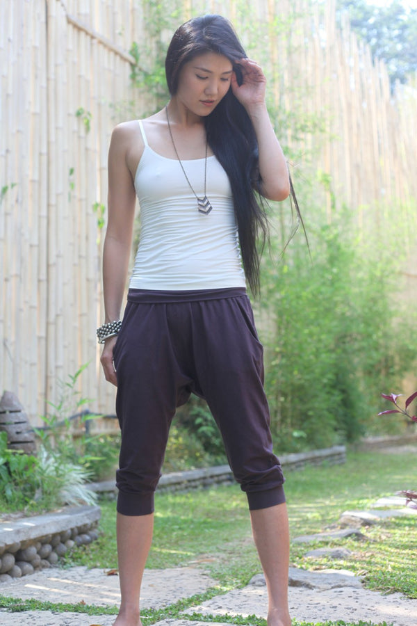 Drop pants - SATI CREATION - Pants - Bamboo - bamboo clothing - Capri