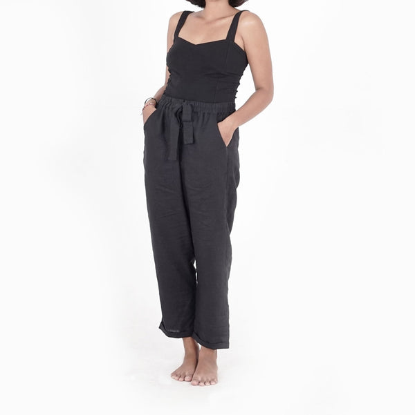 Linen pants - 100% linen - SATI CREATION - Pants - 100% linen - black linen pants - ethical clothing