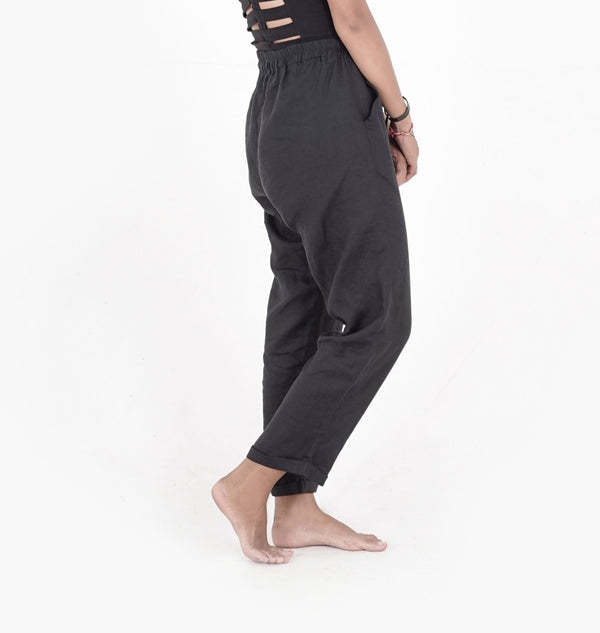 Linen pants - 100% linen - SATI CREATION - Pants - 100% linen - black linen pants - ethical clothing