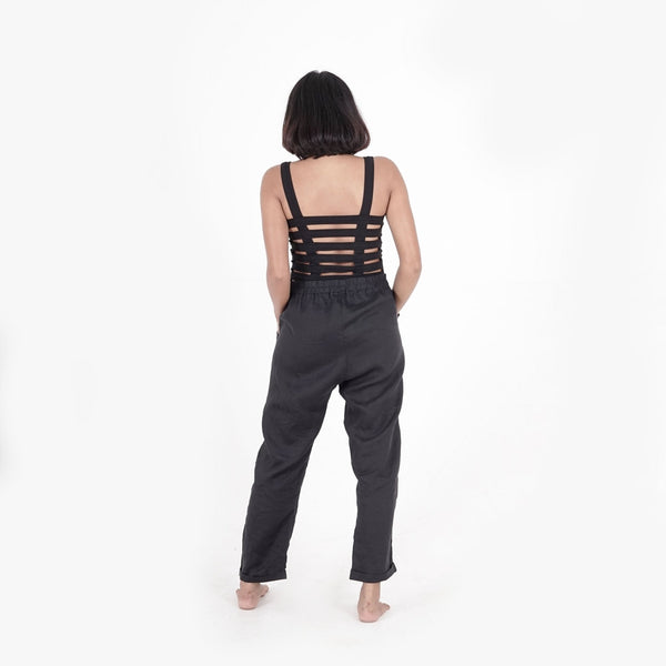 Linen pants - 100% linen - SATI CREATION - Pants - 100% linen - black linen pants - ethical clothing