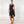 Load image into Gallery viewer, Organic cotton asymmetrical dress - SATI CREATION - Dress - basic dress - black asymmetrical dress - black dress