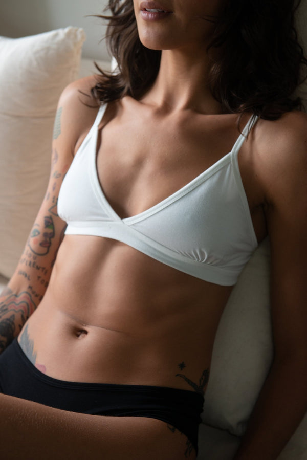 Organic cotton Bra / Set of 2 - SATI CREATION - tops - active wear - Boho - eco-intimates