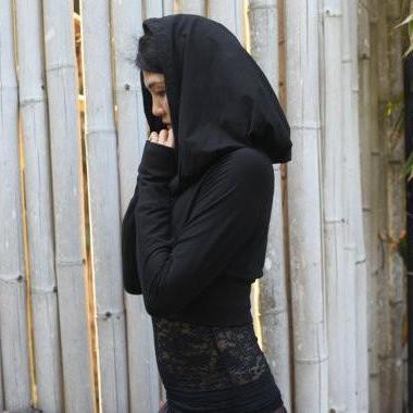 Organic Cotton Cassiopée Hoodie - SATI CREATION - Hoodie - active wear - Boho - crop hoodie