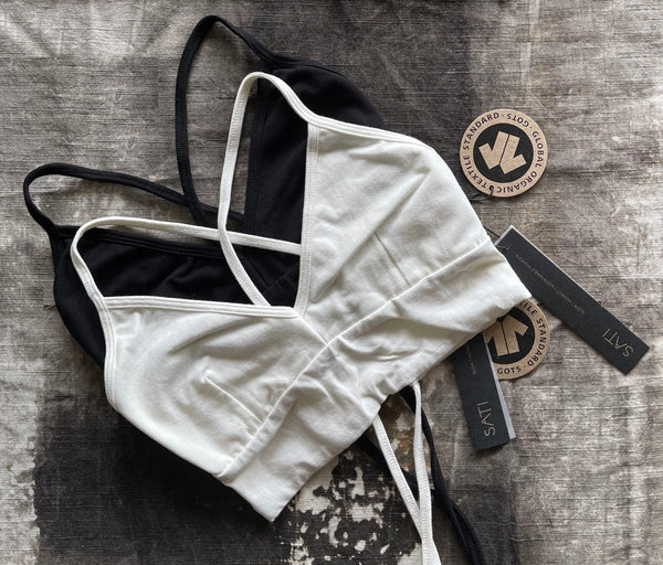Organic cotton corset Bra / Set of 3 - SATI CREATION - tops - active wear - Boho - corset top