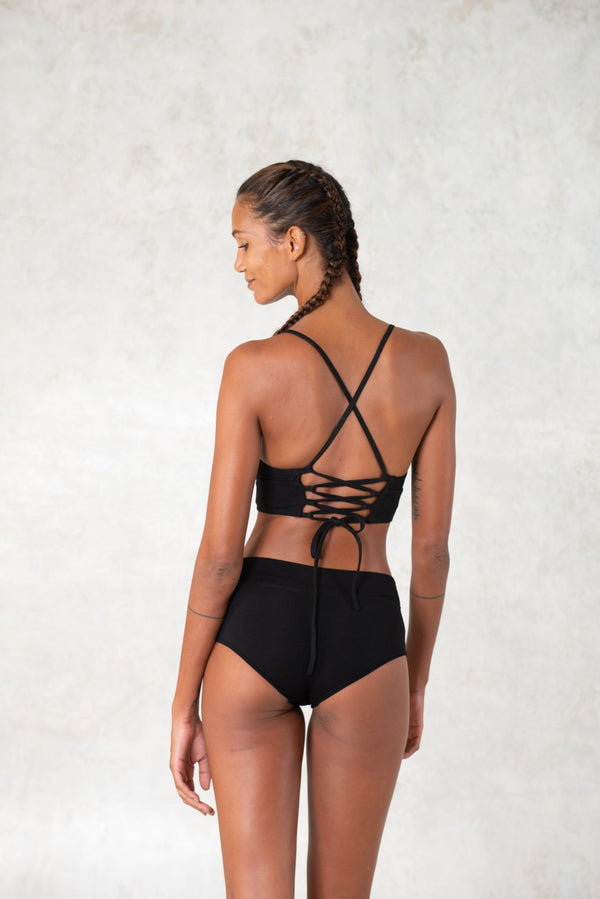 Organic cotton corset Bra / Set of 3 - SATI CREATION - tops - active wear - Boho - corset top