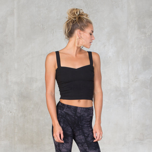 Organic Cotton Strap Top - SATI CREATION - Tops - boho top - certified organic clothing - festival wear