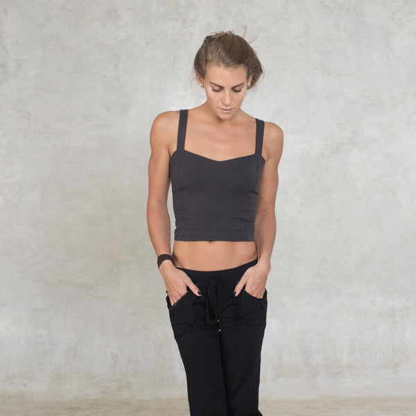 Organic Cotton Strap Top - SATI CREATION - Tops - boho top - certified organic clothing - festival wear