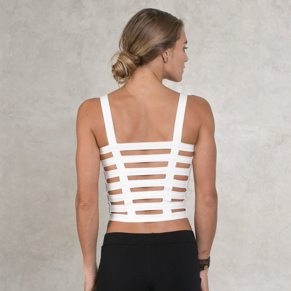 Organic Cotton Strap Top - SATI CREATION - Tops - boho top - certified organic clothing - festival wear