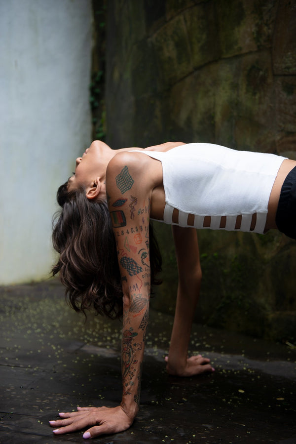 Organic Cotton Strap Top - SATI CREATION - Tops - boho top - certified organic clothing - festival wear