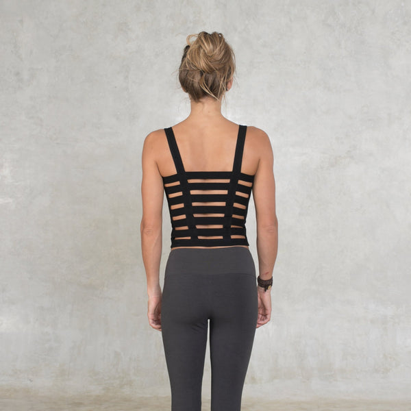 Organic Cotton Strap Top - SATI CREATION - Tops - boho top - certified organic clothing - festival wear