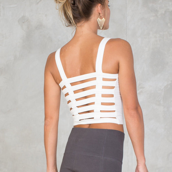 Organic Cotton Strap Top - SATI CREATION - Tops - boho top - certified organic clothing - festival wear