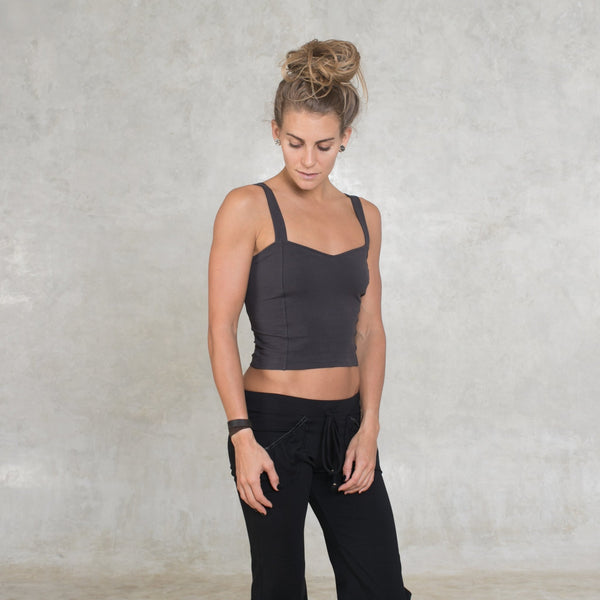 Organic Cotton Strap Top - SATI CREATION - Tops - boho top - certified organic clothing - festival wear