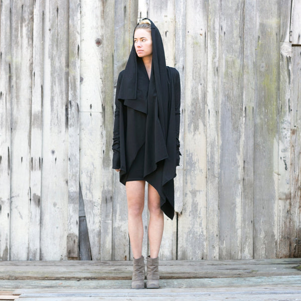 Oversized Shrug - SATI CREATION - Long sleeve - certified organic clothing - ethical clothing - long sleeve wrap