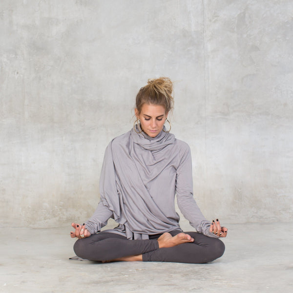 Oversized Shrug - SATI CREATION - Long sleeve - certified organic clothing - ethical clothing - long sleeve wrap