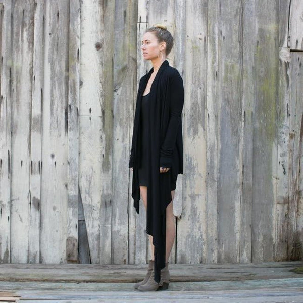 Oversized Shrug - SATI CREATION - Long sleeve - certified organic clothing - ethical clothing - long sleeve wrap