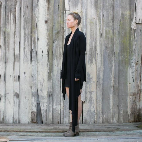 Oversized Shrug - SATI CREATION - Long sleeve - certified organic clothing - ethical clothing - long sleeve wrap
