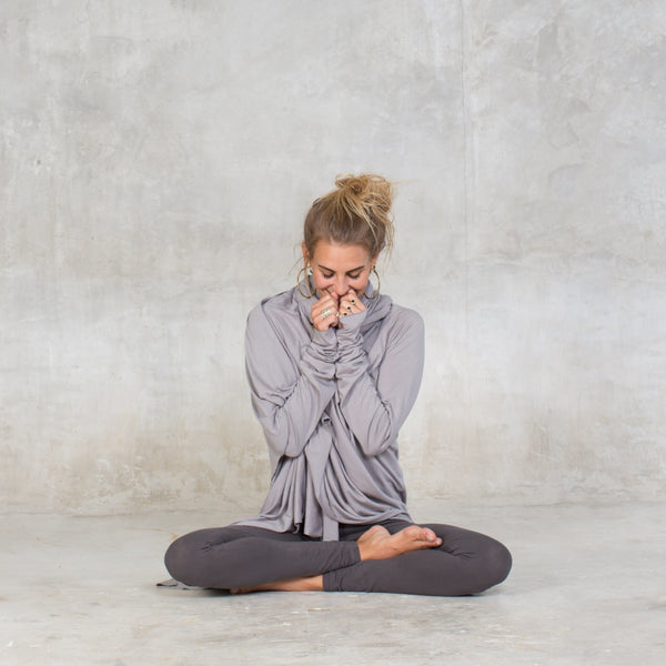 Oversized Shrug - SATI CREATION - Long sleeve - certified organic clothing - ethical clothing - long sleeve wrap
