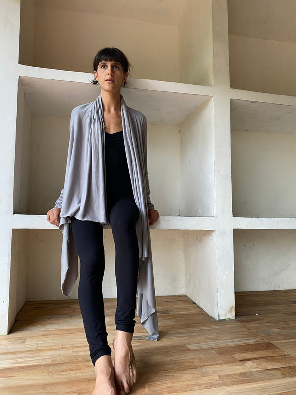 Oversized Shrug - SATI CREATION - Long sleeve - certified organic clothing - ethical clothing - long sleeve wrap