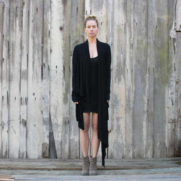 Oversized Shrug - SATI CREATION - Long sleeve - certified organic clothing - ethical clothing - long sleeve wrap