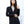 Load image into Gallery viewer, Pleiades Dress - SATI CREATION - Hoodie - bamboo clothing - Black Bamboo top - Boho