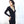 Load image into Gallery viewer, Pleiades dress - SATI CREATION - women's tops - alternative fashion - Bamboo dress - Black dress