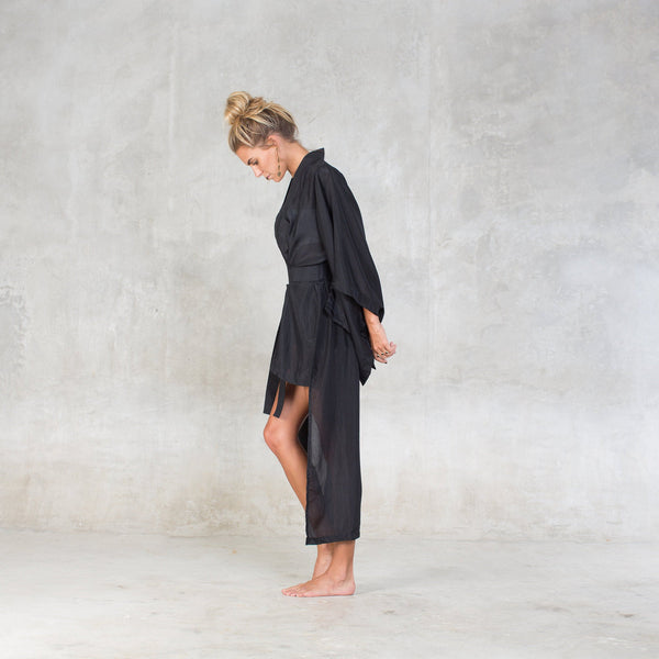 Re-constructed Kimono - 100% Livaeco Rayon - SATI CREATION - kimono - Boho - Eco underwear - ethical clothing