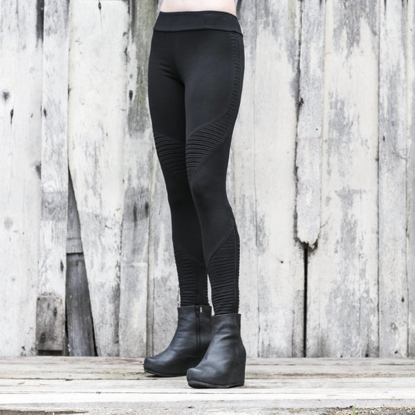 Rider Pants - SATI CREATION - Pants - black leggings - ethical clothing - leggings