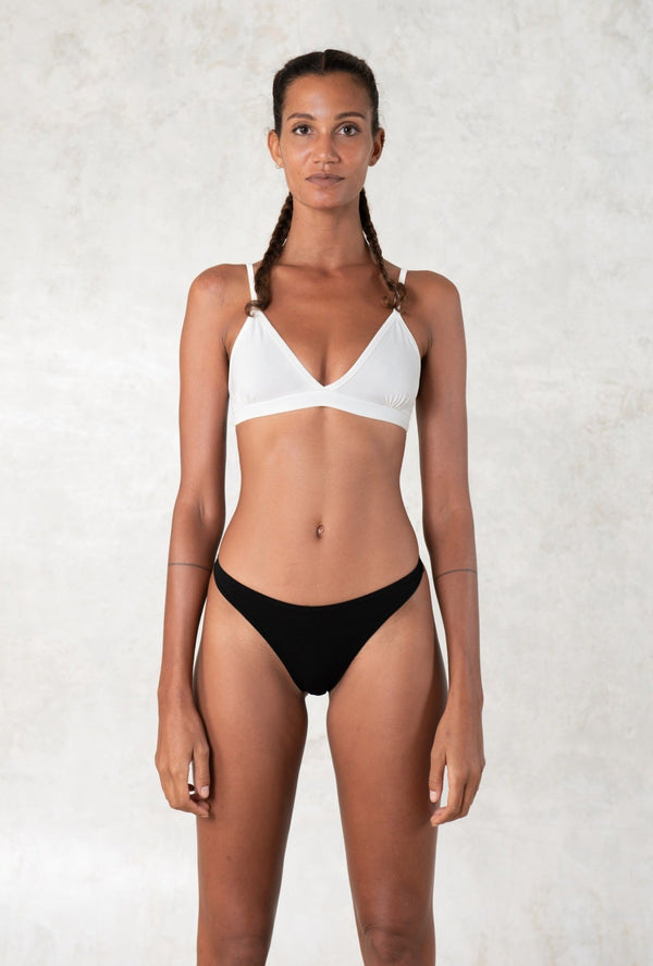 Underwear Set - Organic cotton Bra + Modal Thong - SATI CREATION - underwear - active wear - Boho - Eco underwear