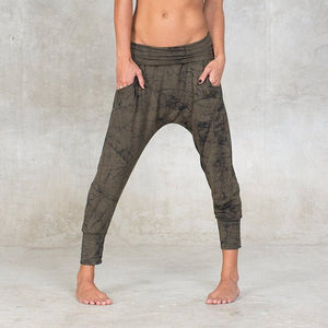 Batik Long Drop pants - SATI CREATION - Pants - active wear - Bamboo - bamboo clothing