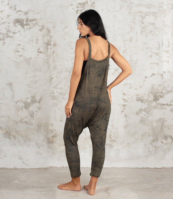 Cocoon jumpsuit - Batik - SATI CREATION - Jumpsuit - Bamboo - bamboo clothing - Drop crotch romper