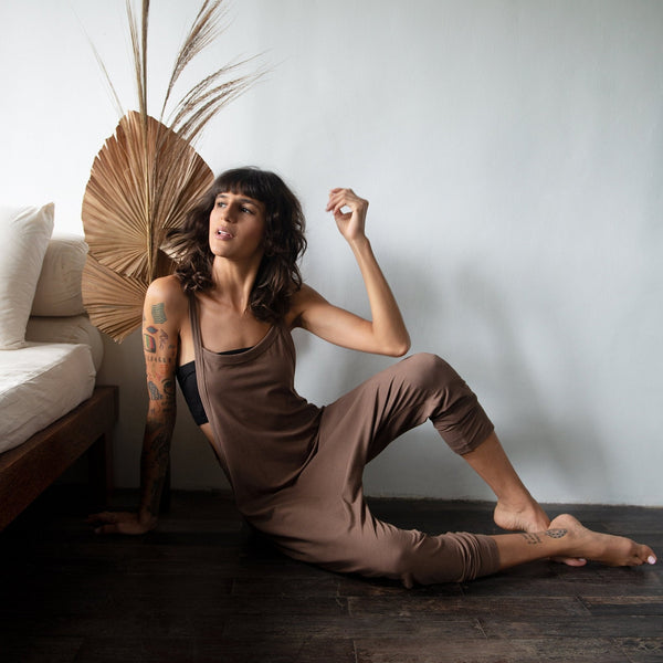 Cocoon jumpsuit - SATI CREATION - Jumpsuit - bamboo clothing - Drop crotch romper - ethical clothing