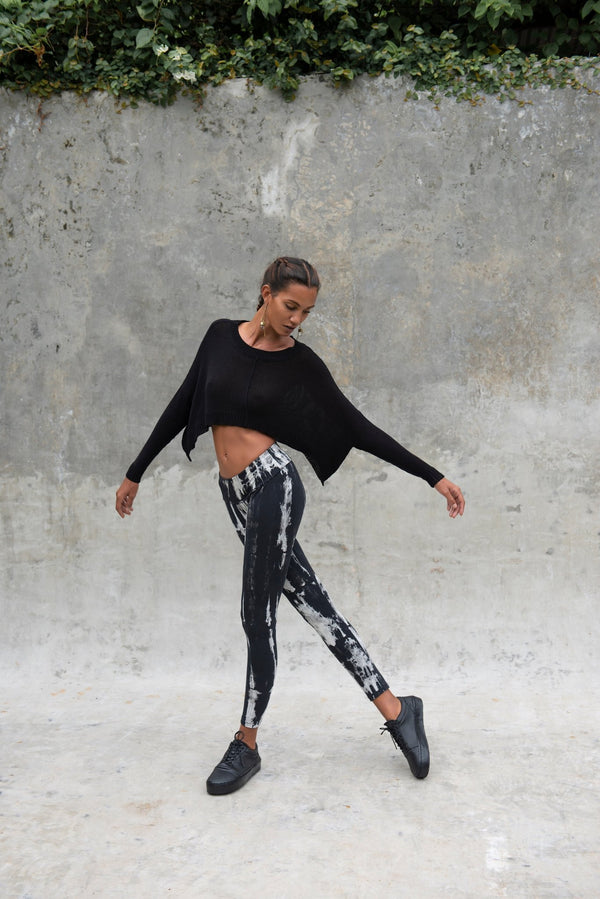 Organic cotton leggings - SATI CREATION - women's leggings - active wear - Lounge Wear - Organic cotton clothing