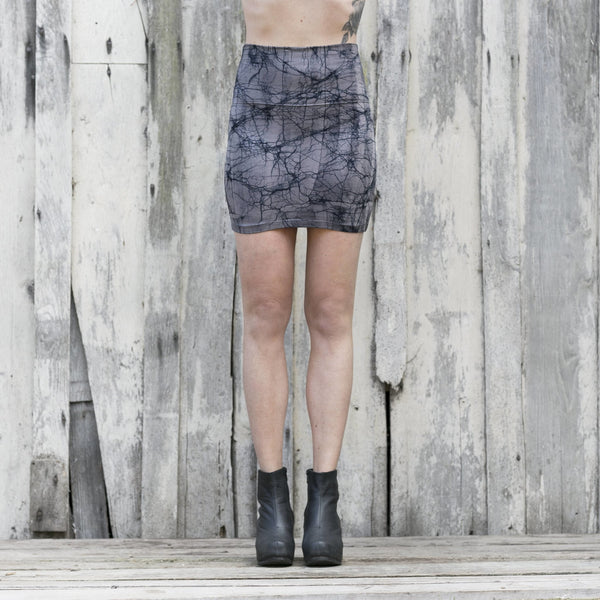 Bamboo mini skirt - SATI CREATION - Skirt - bamboo clothing - bamboo skirt - Black mini skirt