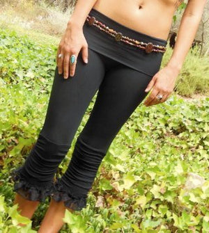 Organic Cotton Women Bloomers - SATI CREATION - Pants - black leggings - bloomers - Boho