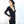 Load image into Gallery viewer, Pleiades dress - SATI CREATION - women&#39;s tops - alternative fashion - Bamboo dress - Black dress
