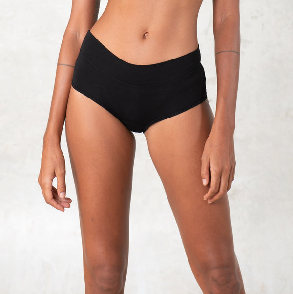 Black - underwear bottoms - Modal boxer - SATI CREATION - women's underwear
